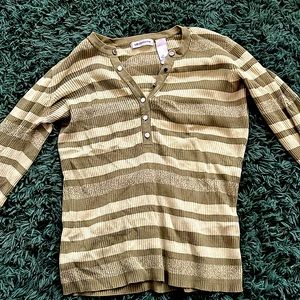 Brand is Liz Claborne- size medium striped sweater